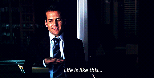 Harvey Specter Gif: Life is like this _ I like This -